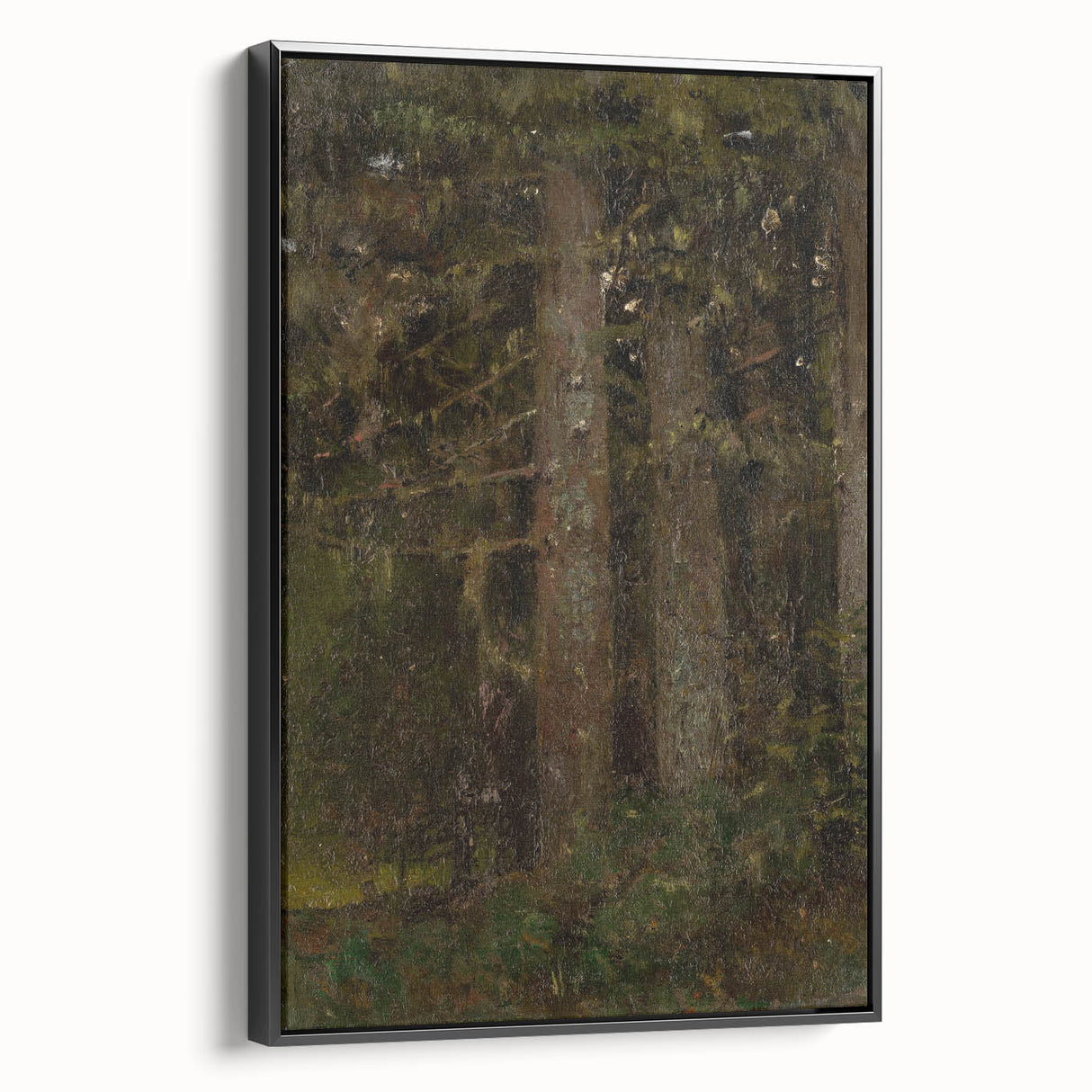 Impressionism Wall Art - Forest Interior Scene - Moody Woodland Art Print
