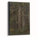 Impressionism Wall Art - Forest Interior Scene - Moody Woodland Art Print