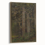 Impressionism Wall Art - Forest Interior Scene - Moody Woodland Art Print