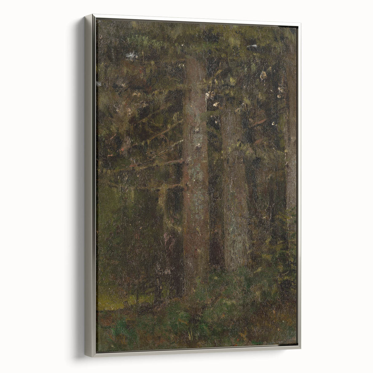 Impressionism Wall Art - Forest Interior Scene - Moody Woodland Art Print