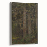 Impressionism Wall Art - Forest Interior Scene - Moody Woodland Art Print