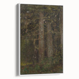 Impressionism Wall Art - Forest Interior Scene - Moody Woodland Art Print