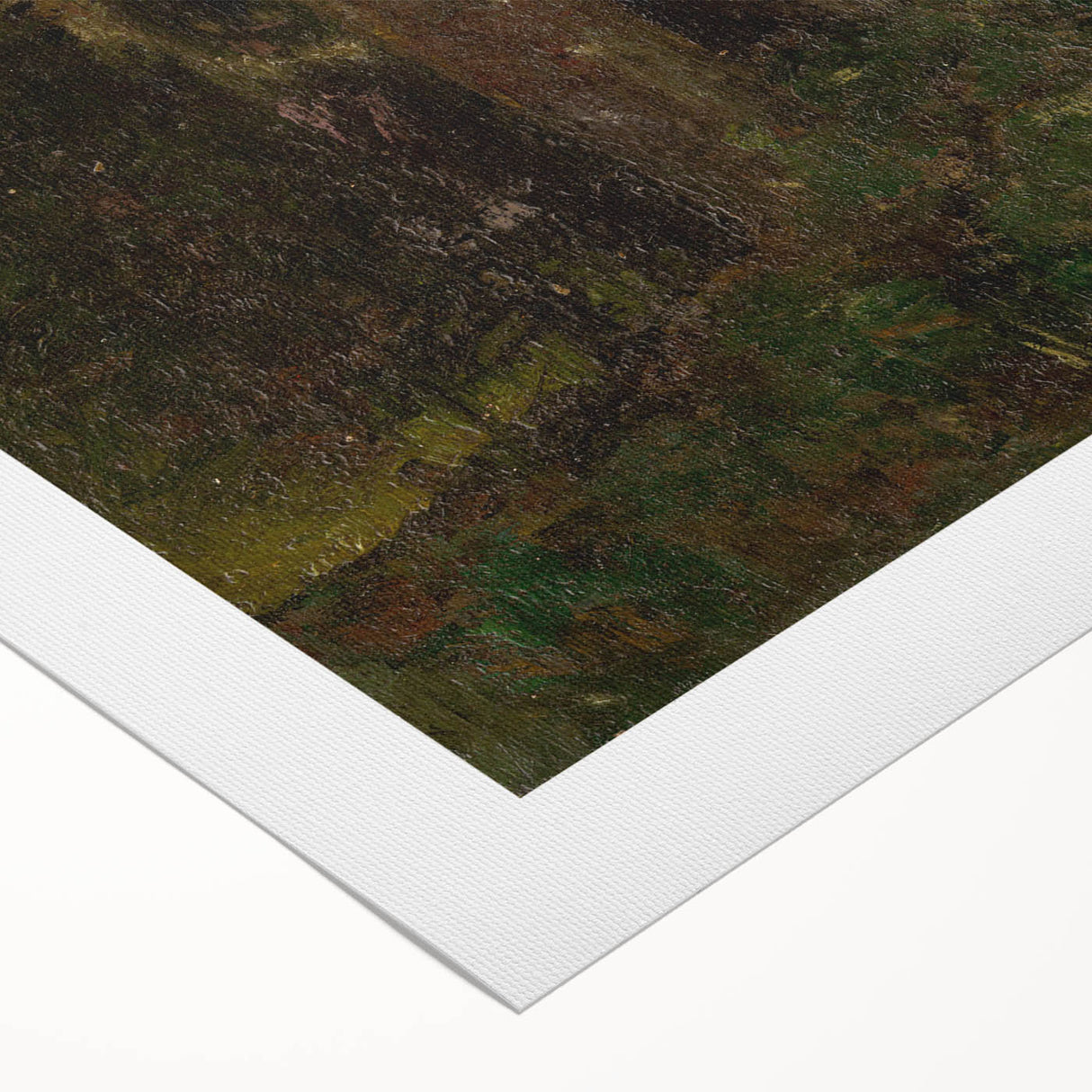 Impressionism Wall Art - Forest Interior Scene - Moody Woodland Art Print