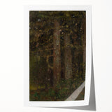 Impressionism Wall Art - Forest Interior Scene - Moody Woodland Art Print