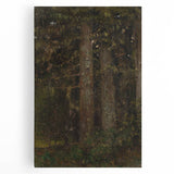 Impressionism Wall Art - Forest Interior Scene - Moody Woodland Art Print