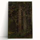 Impressionism Wall Art - Forest Interior Scene - Moody Woodland Art Print