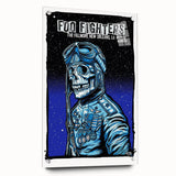 Foo Fighters Retro Wall Art - Vintage Aviator Skull Poster