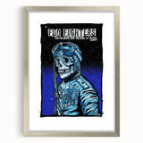 Foo Fighters Retro Wall Art - Vintage Aviator Skull Poster