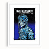 Foo Fighters Retro Wall Art - Vintage Aviator Skull Poster