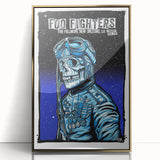 Foo Fighters Retro Wall Art - Vintage Aviator Skull Poster
