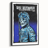 Foo Fighters Retro Wall Art - Vintage Aviator Skull Poster
