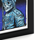 Foo Fighters Retro Wall Art - Vintage Aviator Skull Poster