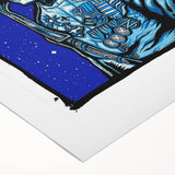 Foo Fighters Retro Wall Art - Vintage Aviator Skull Poster