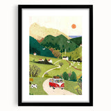 Adventure Boys Room Wall Art – Road Trip in Nature for Kids Rooms