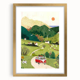 Adventure Boys Room Wall Art – Road Trip in Nature for Kids Rooms