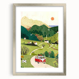 Adventure Boys Room Wall Art – Road Trip in Nature for Kids Rooms