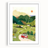 Adventure Boys Room Wall Art – Road Trip in Nature for Kids Rooms