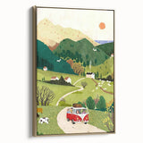 Adventure Boys Room Wall Art – Road Trip in Nature for Kids Rooms