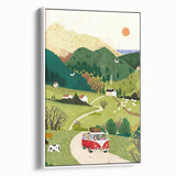 Adventure Boys Room Wall Art – Road Trip in Nature for Kids Rooms