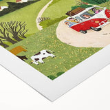 Adventure Boys Room Wall Art – Road Trip in Nature for Kids Rooms