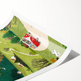 Adventure Boys Room Wall Art – Road Trip in Nature for Kids Rooms