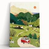 Adventure Boys Room Wall Art – Road Trip in Nature for Kids Rooms