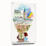 London Dream Watercolor Print - Children's Wall Decor
