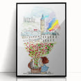 London Dream Watercolor Print - Children's Wall Decor