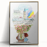 London Dream Watercolor Print - Children's Wall Decor