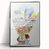 London Dream Watercolor Print - Children's Wall Decor