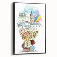 London Dream Watercolor Print - Children's Wall Decor