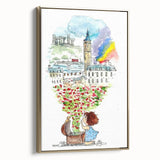 London Dream Watercolor Print - Children's Wall Decor