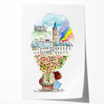 London Dream Watercolor Print - Children's Wall Decor
