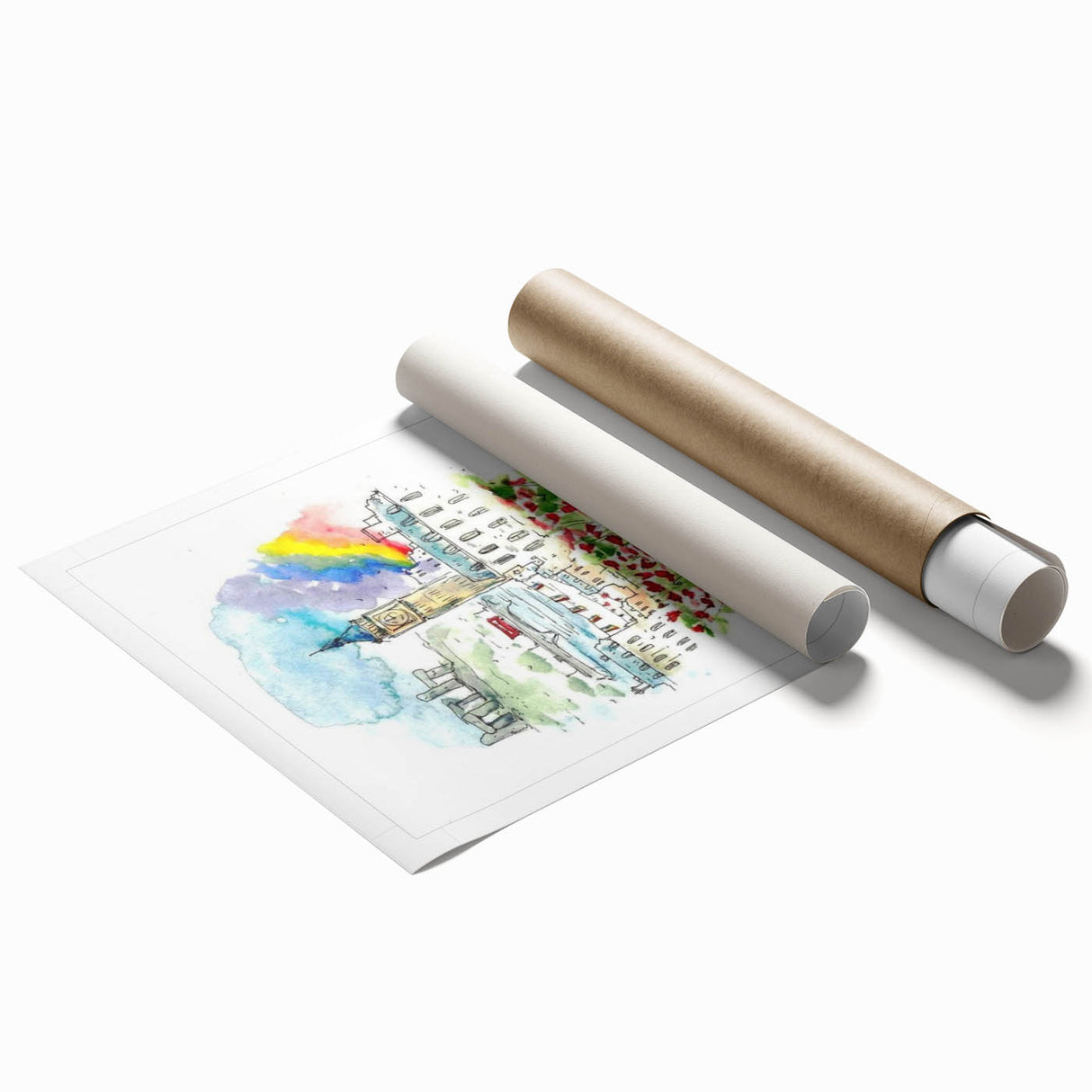 London Dream Watercolor Print - Children's Wall Decor