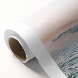 Art deco poster featuring a summer scene with vibrant colors on rolled canvas, suitable as nursery wall art.