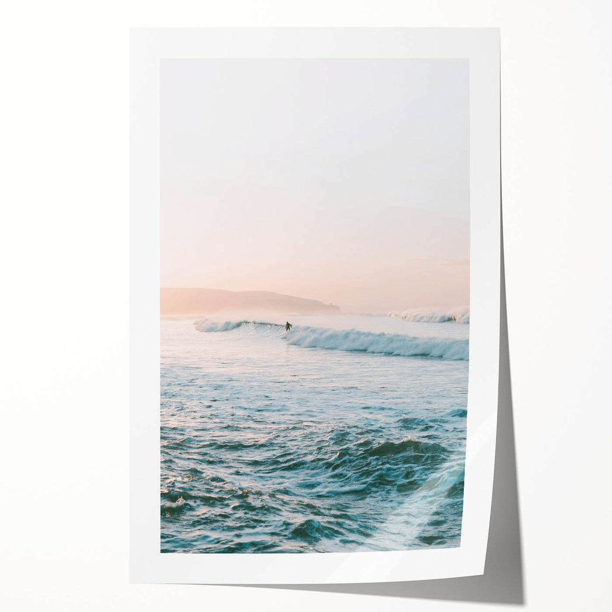 Extra large rolled print depicting a summer floral scene in vibrant colors, ideal for art wall dining room.