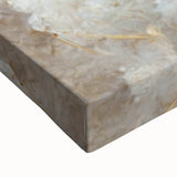 Close-up of vibrant abstract floral wall art on stretched canvas, showcasing intricate details and rich colors, perfect for modern home decor.