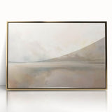 Framed abstract landscape wall art featuring vibrant colors and gold accents, perfect for modern home decor. Ideal for adding elegance to living spaces.