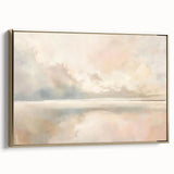 Framed canvas wall art depicting an abstract landscape with gold accents, showcasing a modern design that enhances any interior decor. Perfect for adding elegance to living spaces.