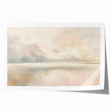 Abstract landscape wall art print showcasing vibrant colors and fluid shapes, rolled and ready for display, perfect for modern home decor and artistic ambiance.