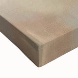 Close-up of a vibrant abstract landscape wall art print on stretched canvas, showcasing rich colors and textured details, perfect for modern home decor.