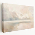 Abstract landscape wall art in vibrant colors, showcased on a stretched canvas with a side view, perfect for modern home decor and artistic enhancement.