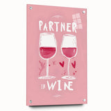 Large abstract wall art on acrylic glass featuring vibrant, swirling colors, ideal for dining room decor.