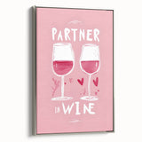 Framed canvas featuring a vintage poster of colorful landscape art with black edges, suitable for dining room decor.