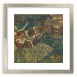Four Dancers by Degas: Graceful Ballerinas in Pastel Wall Art
