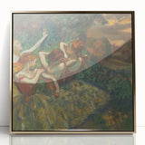 Four Dancers by Degas: Graceful Ballerinas in Pastel Wall Art