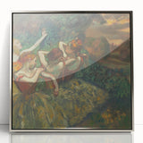 Four Dancers by Degas: Graceful Ballerinas in Pastel Wall Art