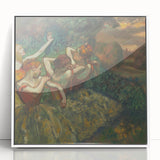 Four Dancers by Degas: Graceful Ballerinas in Pastel Wall Art