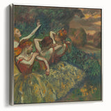 Four Dancers by Degas: Graceful Ballerinas in Pastel Wall Art