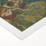 Four Dancers by Degas: Graceful Ballerinas in Pastel Wall Art